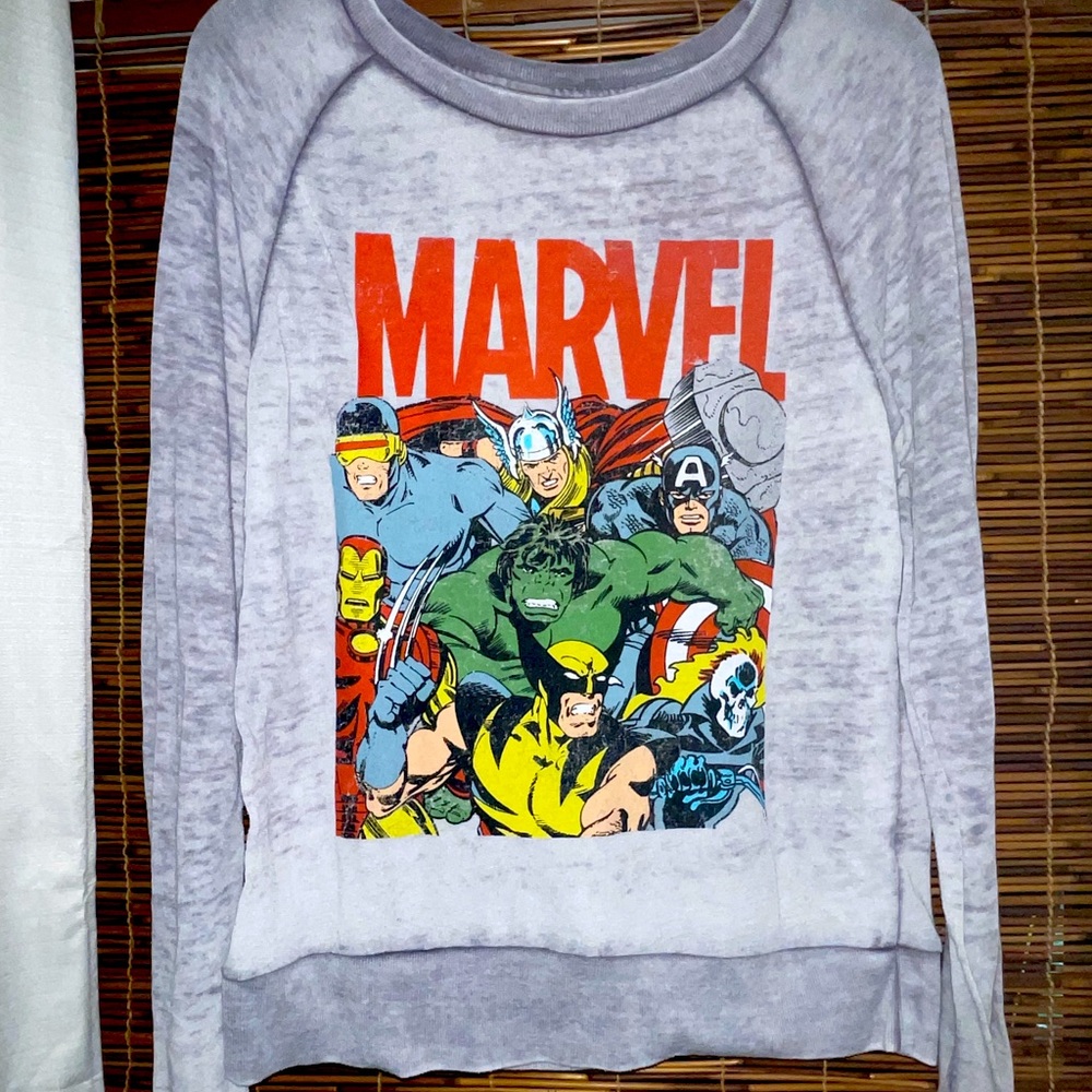 MARVEL COMICS HEATHERED TOP!!